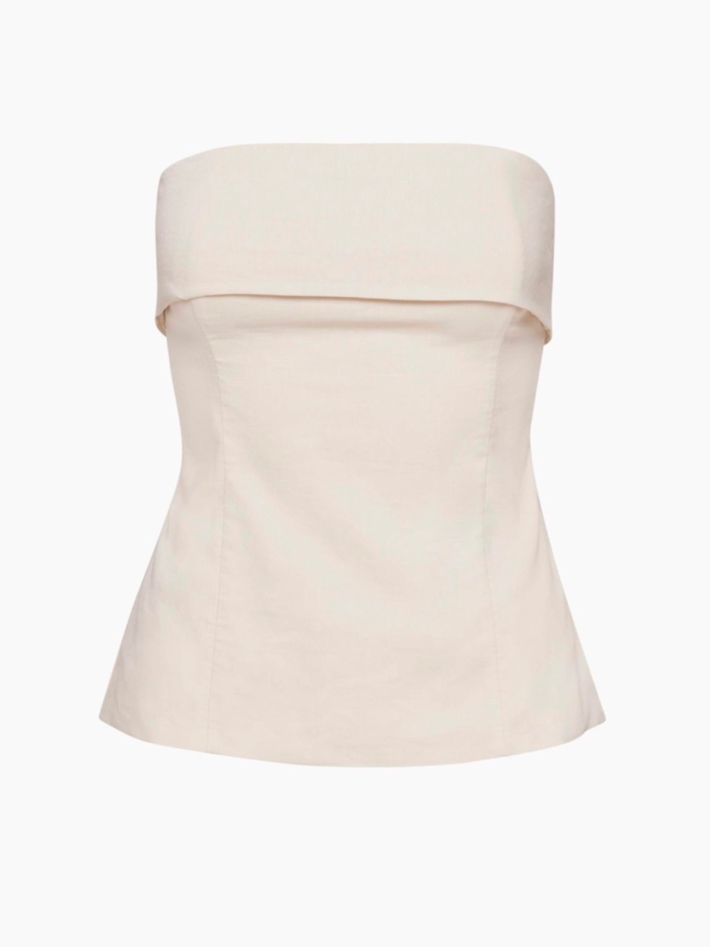 Aritzia Babaton Element Linen Tube Top White Size 4
